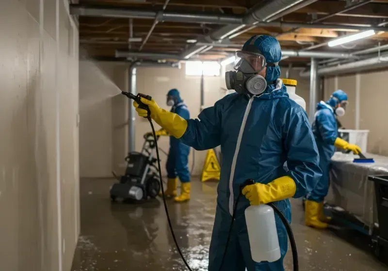 Basement Sanitization and Antimicrobial Treatment process in Wayne County, UT